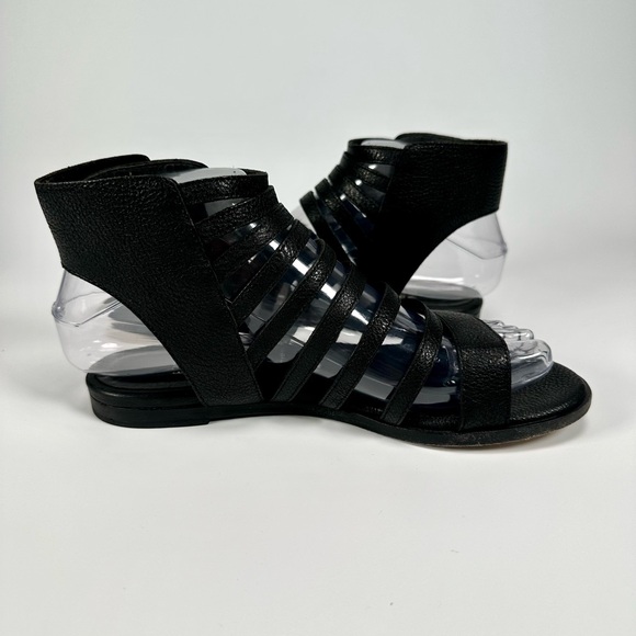 Eileen Fisher Women’s Black Gladiator Otto Sandals - Picture 3 of 11